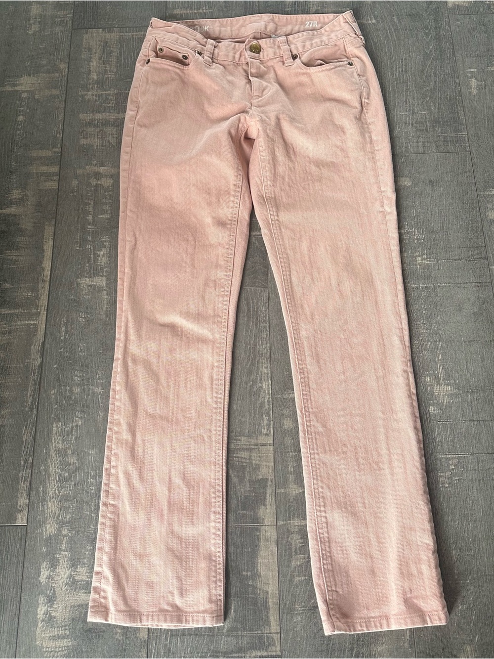 Women’s J Crew Matchstick Jeans 27 Light Coral Straight